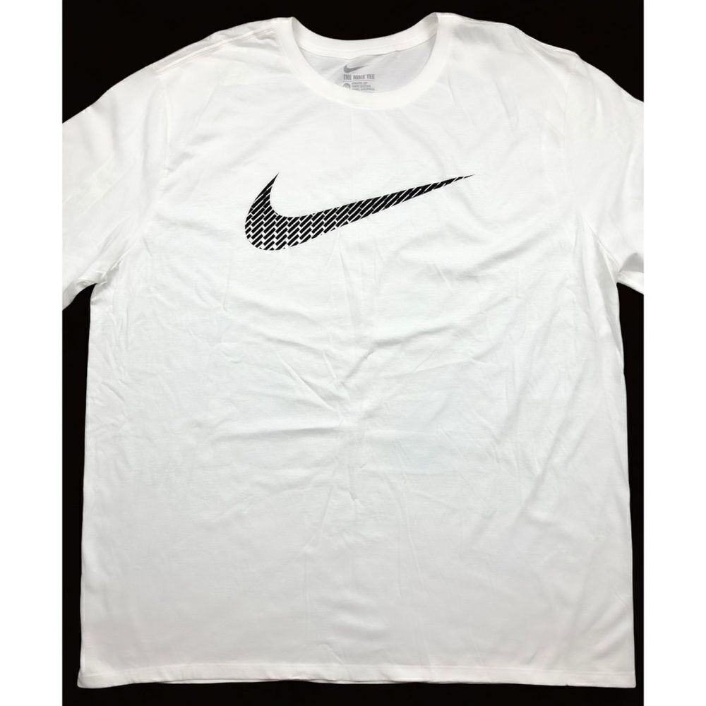 Nike white athletic cut power up swoosh long sleeve tee - Picture 2 of 4